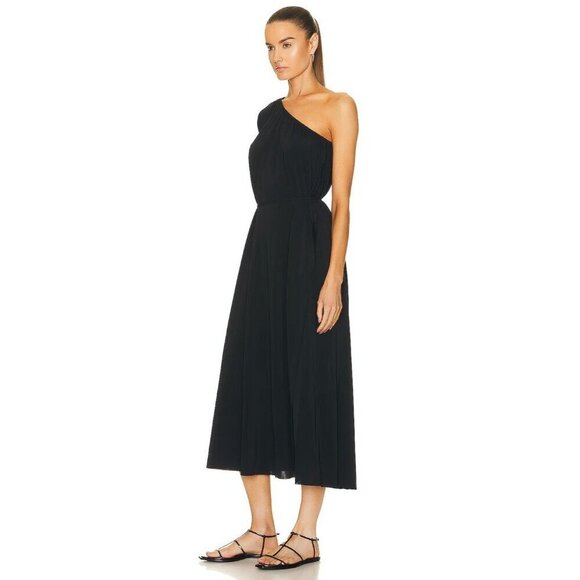 ERES Georgie One Shoulder Long Dress in Noir 3 New Womens Maxi Gown - Picture 4 of 15